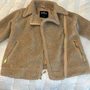 Very cute and warm teddy jacket, too small so rehoming!